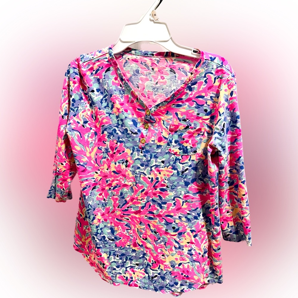Youth XL Lilly Pulitzer blouse style shirt